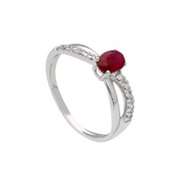 Ring Babila Milano Woman First Kiss in White Gold Rubino 244605 - 244605